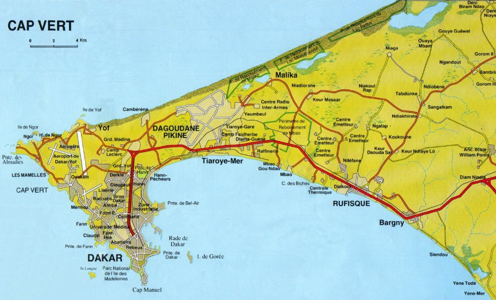 Map of Cap Vert